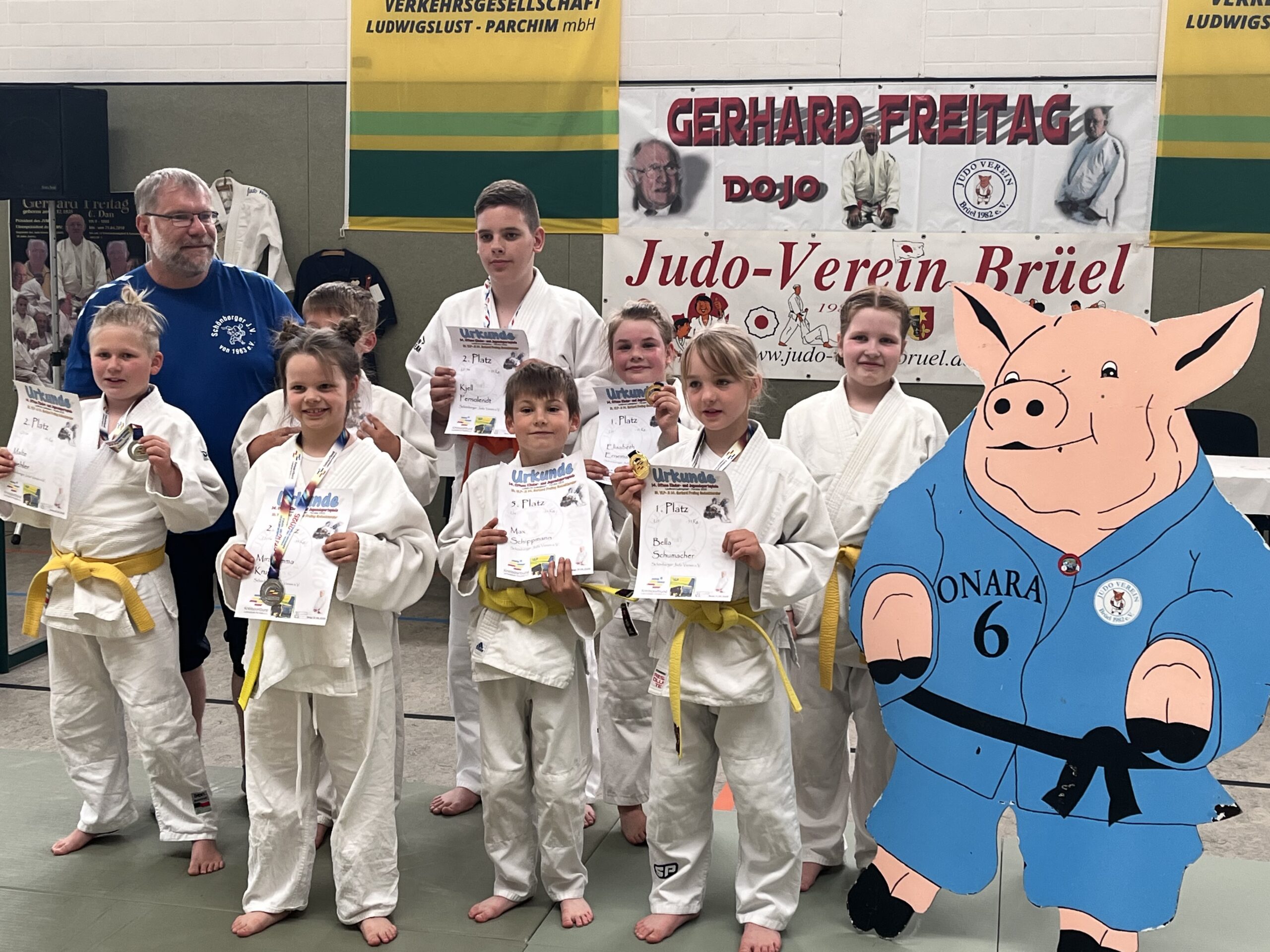 Schönberger Judokas sind erfolgreich bei den KJS in Brüel
